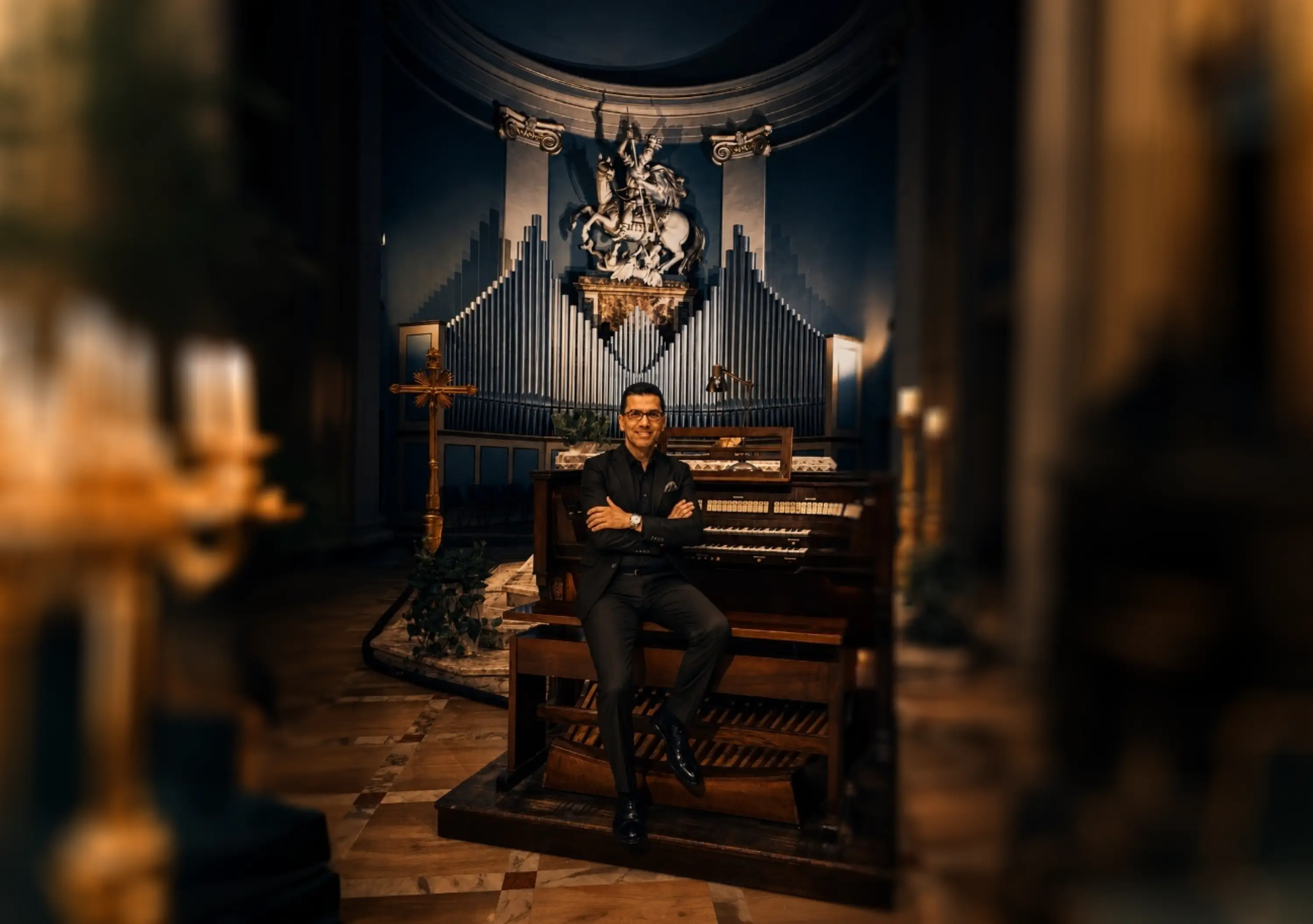 Mario Ciferri all'organo